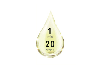 The dripping speed is controlled at no more than 20 drops per minute